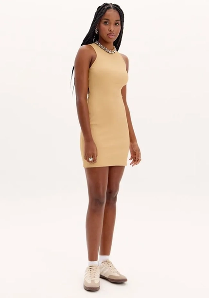 Vestido Curto Canelado – Myft
