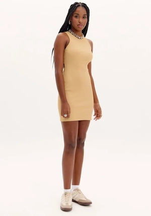 Vestido Curto Canelado – Myft