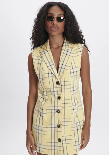 Vestido Curto Sem Manga - Myft