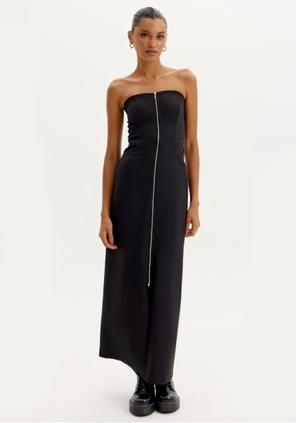 Vestido Midi com Zíper – Myft