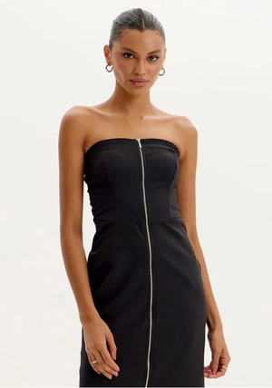 Vestido Midi com Zíper – Myft