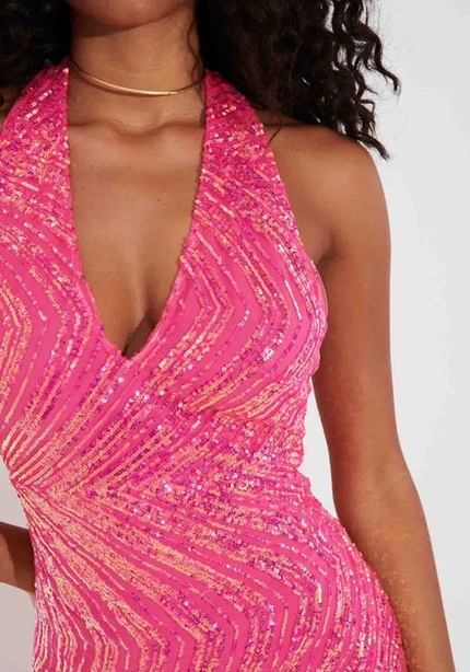 Vestido Curto em Paetê – Myft