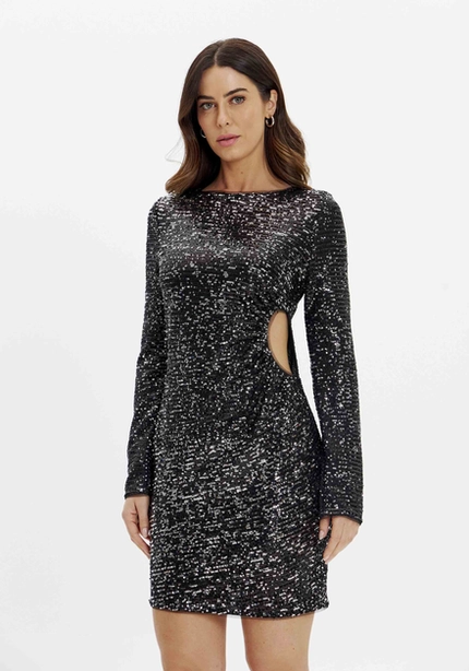 Vestido Curto Paetê - Myft