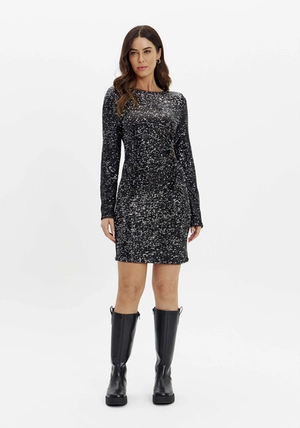 Vestido Curto Paetê - Myft