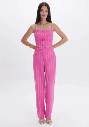 Calça Full Length Listrada – Myft