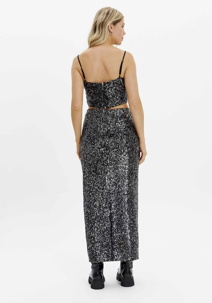Top Cropped Paetê Alça – Myft