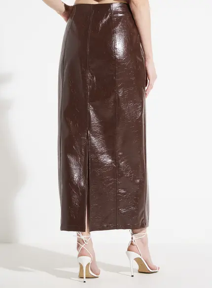 Saia Reta Couro Fashion - Forum