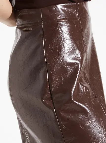 Saia Reta Couro Fashion - Forum