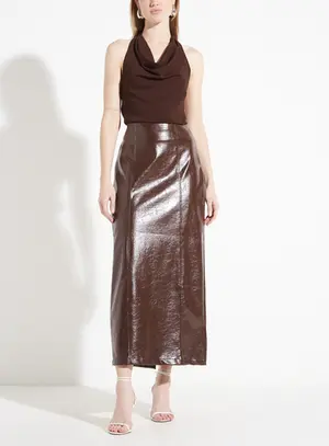 Saia Reta Couro Fashion - Forum
