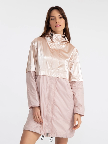 Parka Bicolor com Capuz – Jab