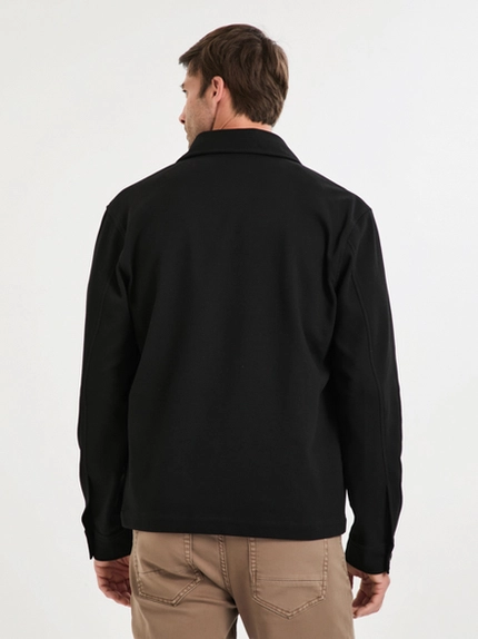 Jaqueta Overshirt Em Sarja - Jab
