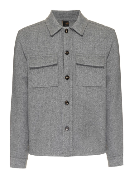 Jaqueta Overshirt Melange - Jab