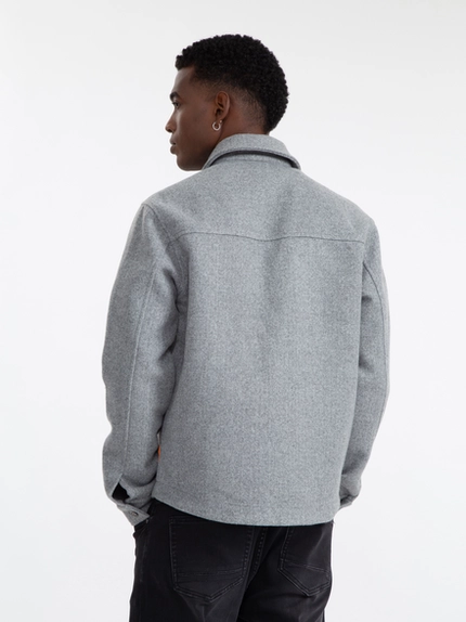 Jaqueta Overshirt Melange - Jab