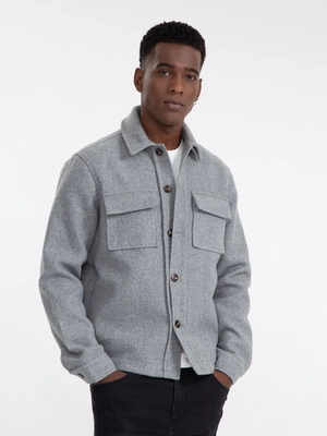 Jaqueta Overshirt Melange - Jab