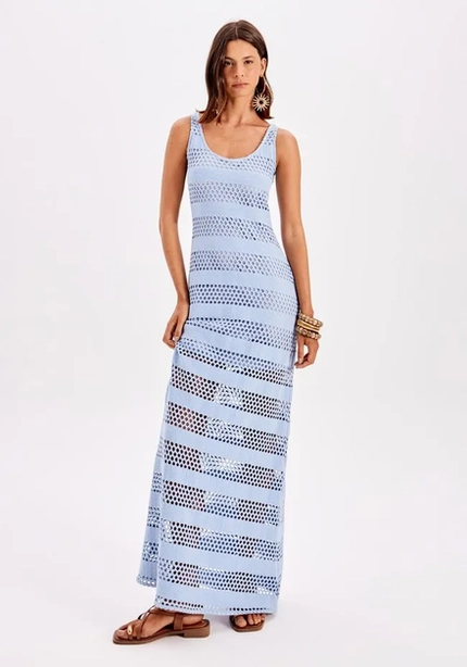 Vestido Super Midi Vazado – Myft