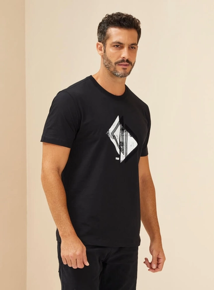 Camiseta Estampa geométrica minimalista – Forum