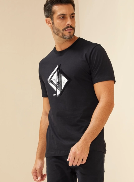 Camiseta Estampa geométrica minimalista – Forum