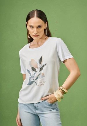 T-Shirt Folhagem Brilho – Bana Bana