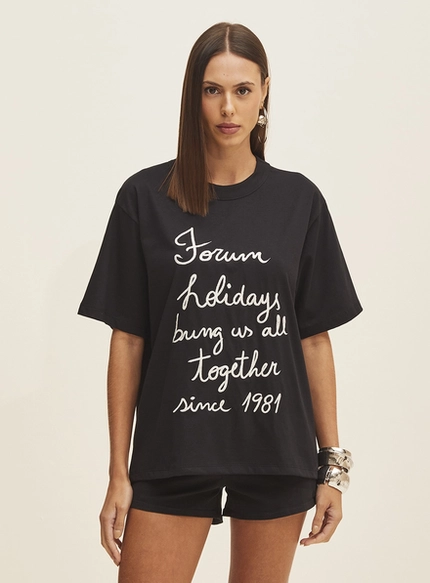 Camiseta Feminina Bordada – Forum