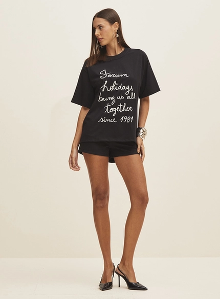 Camiseta Feminina Bordada – Forum