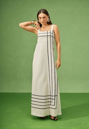 Vestido Longo Estampado – Bana Bana