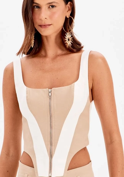 Blusa Corset com Recortes – Myft