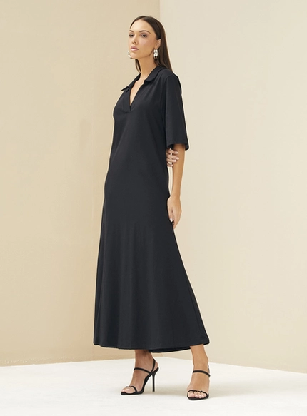 Vestido Midi Gola V – Forum