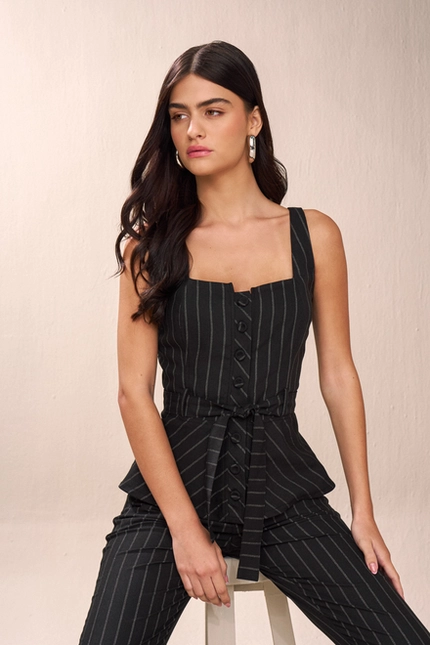 Calça Alfaiataria Risca de Giz – Yexx