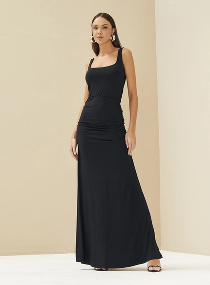Vestido Longo Acinturado – Forum