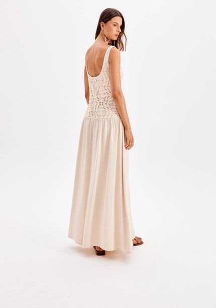 Vestido Longo Em Tricô – Myft