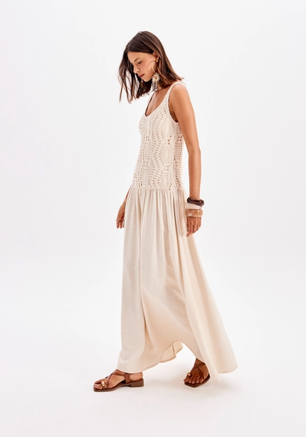 Vestido Longo Em Tricô – Myft