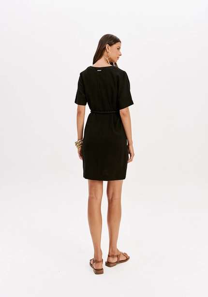 Vestido Curto com Cinto – Myft