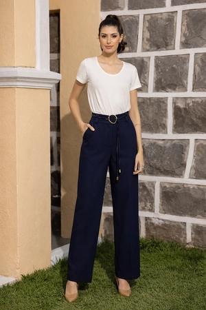 Calça Crepe Amarração – Malise