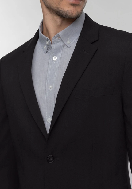 Blazer Slim em Malha Encorpada – Hangar