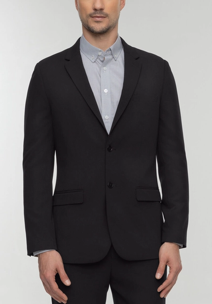Blazer Slim em Malha Encorpada – Hangar