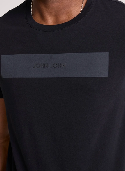 Camiseta Logo Central Minimalista – John John