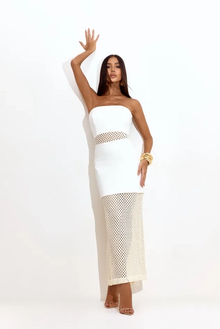 Vestido Midi Power Mesh – Lilly Belle