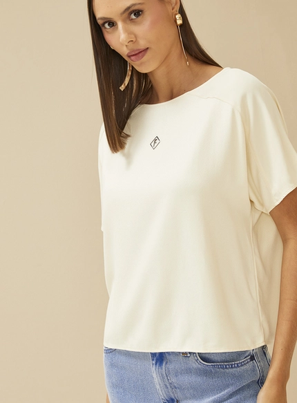 Camiseta Reta em Viscose – Forum