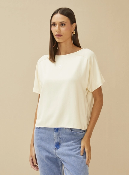 Camiseta Reta em Viscose – Forum