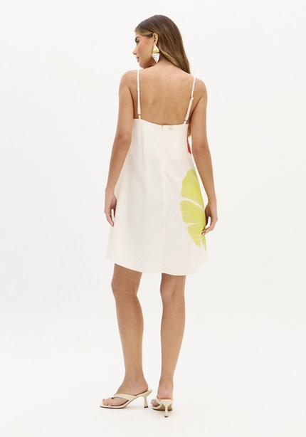 Vestido Evasê Linho Curto – Myft