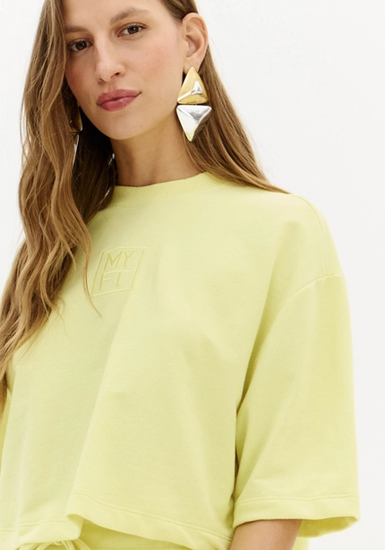 T-Shirt Cropped Moletom  - Myft