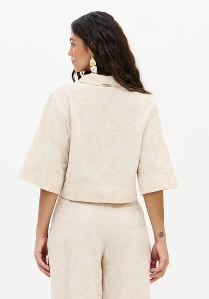 Camisa Cropped Bordada – Myft