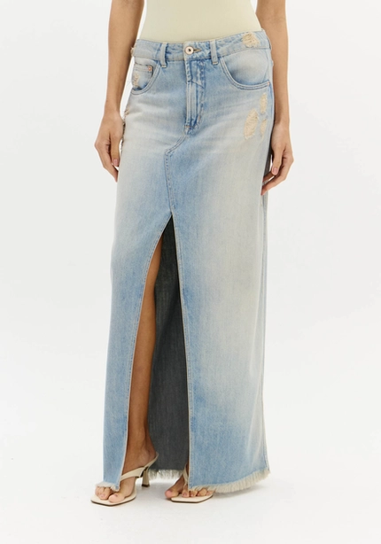 Saia Jeans Longa Fenda – Myft