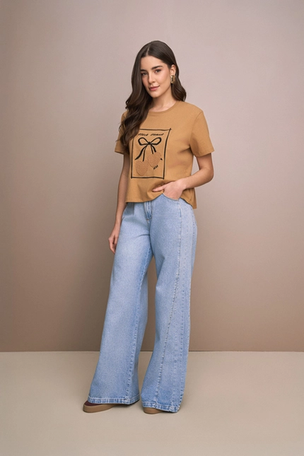 Calça Jeans Pantalona - Yexx