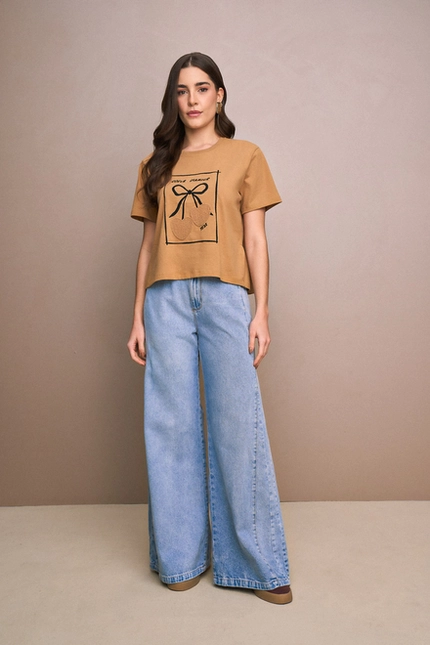 Calça Jeans Pantalona - Yexx