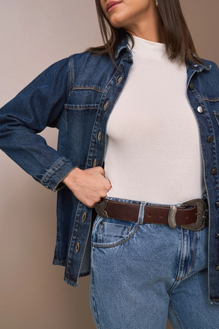 Blusa Manga Curta com Gola – Yexx