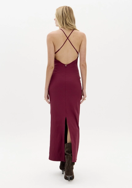 Vestido Super Midi Canelado – Myft