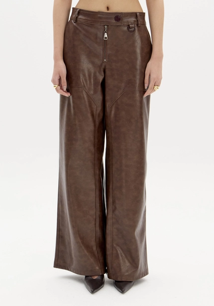 Calça Wide Leg com Recortes – Myft