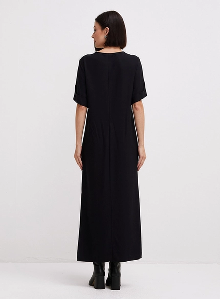 Vestido Midi T-Shirt Fenda – Forum