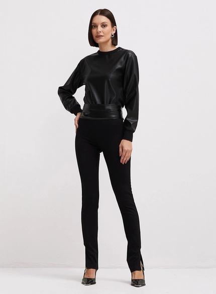Calça Skinny Montaria Com Fenda – Forum